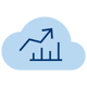 Cloud-Statistik-Symbol