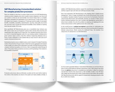 SAP Manufacturing Best Practices Complex Production